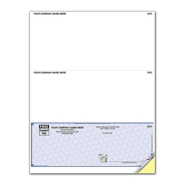 Custom High Security Laser Bottom Checks