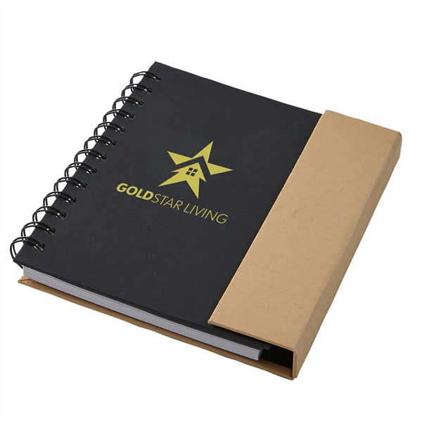 Eco Magnetic Notebook with Sticky Notes & Pen - Eco Magnetic Notebook with Sticky Notes & Pen - Image 0 of 11