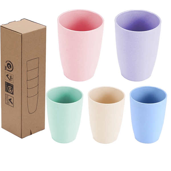 12Oz Customizable Eco-Friendly  Wheat Straw Cup - 12Oz Customizable Eco-Friendly  Wheat Straw Cup - Image 1 of 7