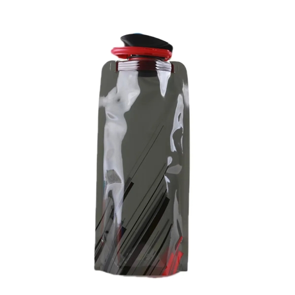 Foldable Water Bottle with Hook and Loop - Foldable Water Bottle with Hook and Loop - Image 2 of 6