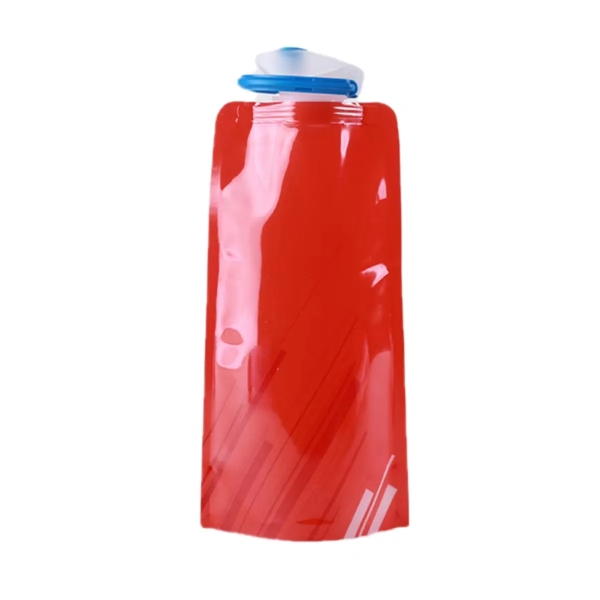 Foldable Water Bottle with Hook and Loop - Foldable Water Bottle with Hook and Loop - Image 4 of 6