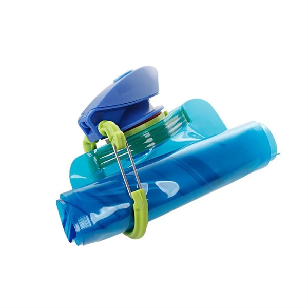 Foldable Water Bottle with Hook and Loop - Foldable Water Bottle with Hook and Loop - Image 5 of 6