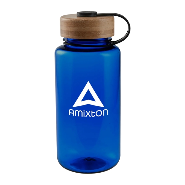 32 oz. Oasis Tritan Water Bottle with Bamboo Lid - 32 oz. Oasis Tritan Water Bottle with Bamboo Lid - Image 0 of 5