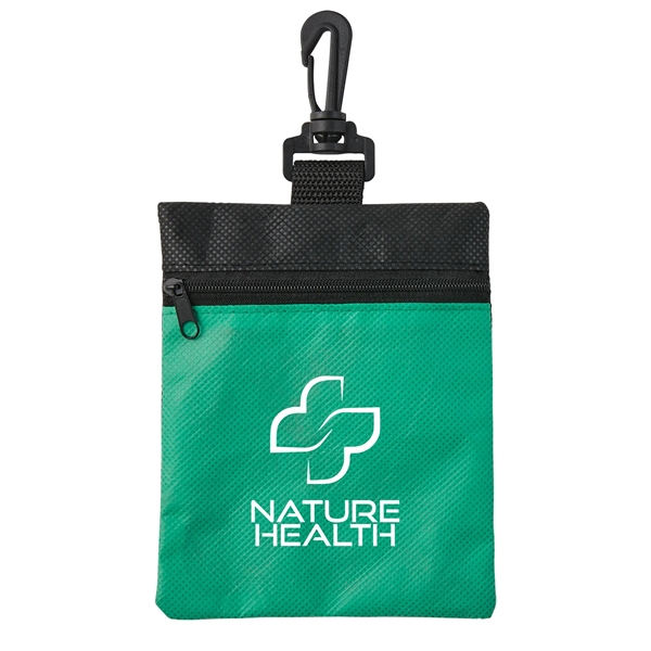 Crucial Care RPET First Aid Kit with Clip - Crucial Care RPET First Aid Kit with Clip - Image 2 of 7
