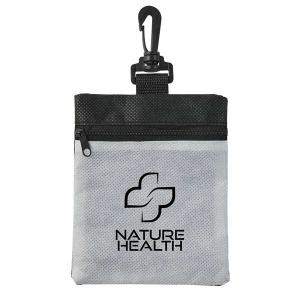 Crucial Care RPET First Aid Kit with Clip - Crucial Care RPET First Aid Kit with Clip - Image 4 of 7