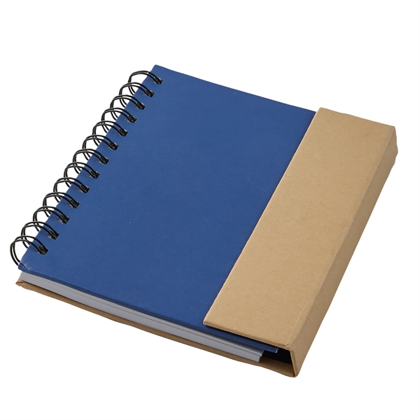 Eco Magnetic Notebook with Sticky Notes & Pen - Eco Magnetic Notebook with Sticky Notes & Pen - Image 3 of 11