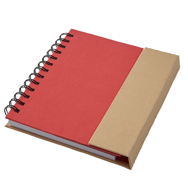 Eco Magnetic Notebook with Sticky Notes & Pen - Eco Magnetic Notebook with Sticky Notes & Pen - Image 7 of 11