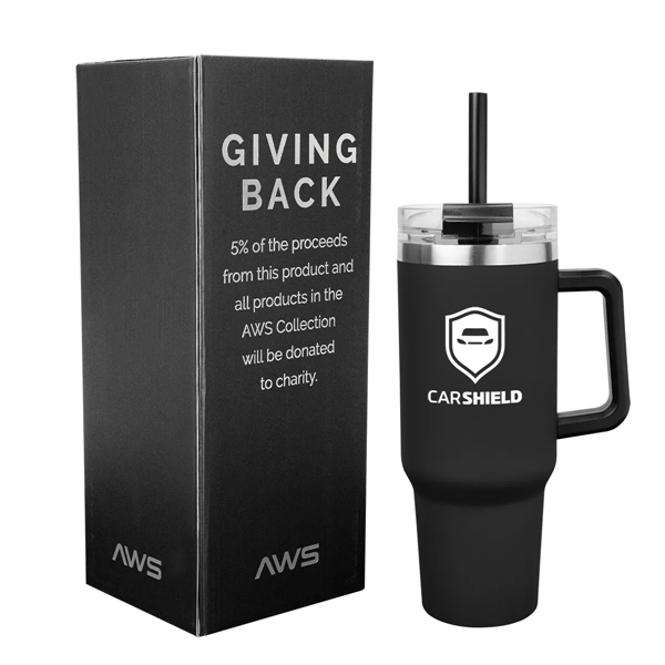 40 Oz. AWS Intrepid Stainless Steel Tumbler - 40 Oz. AWS Intrepid Stainless Steel Tumbler - Image 0 of 8