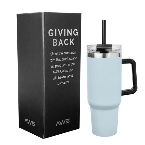40 Oz. AWS Intrepid Stainless Steel Tumbler - 40 Oz. AWS Intrepid Stainless Steel Tumbler - Image 1 of 8