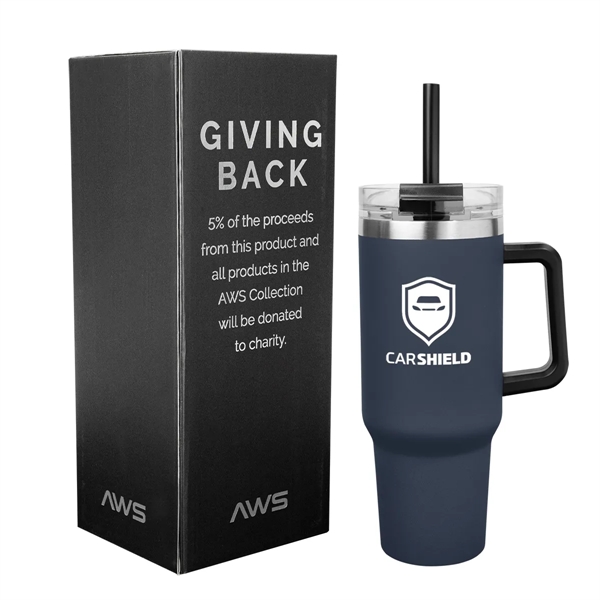 40 Oz. AWS Intrepid Stainless Steel Tumbler - 40 Oz. AWS Intrepid Stainless Steel Tumbler - Image 5 of 8