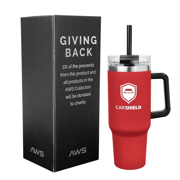 40 Oz. AWS Intrepid Stainless Steel Tumbler - 40 Oz. AWS Intrepid Stainless Steel Tumbler - Image 6 of 8