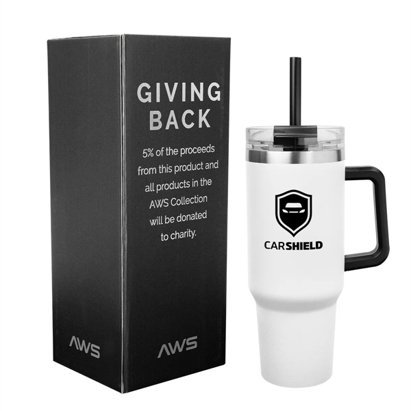 40 Oz. AWS Intrepid Stainless Steel Tumbler - 40 Oz. AWS Intrepid Stainless Steel Tumbler - Image 7 of 8