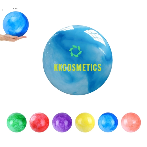 9 Inch Inflatable Marble Color Bouncing Ball - 9 Inch Inflatable Marble Color Bouncing Ball - Image 0 of 4