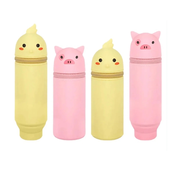 Stand Up Animals Silicone Pencil Case - Stand Up Animals Silicone Pencil Case - Image 4 of 5