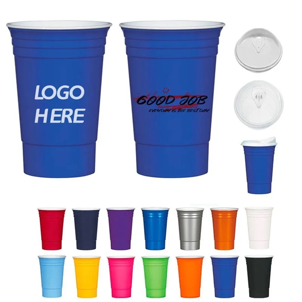 16 oz. Reusable Stadium Drink Plastic Cup - 16 oz. Reusable Stadium Drink Plastic Cup - Image 0 of 9