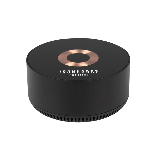 Custom 15W Glass Top Wireless Charger & Speaker