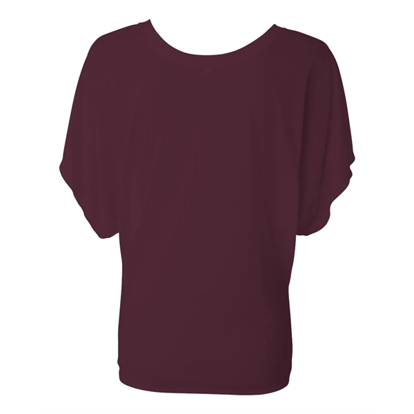 BELLA + CANVAS Women's Flowy Draped Dolman Tee - BELLA + CANVAS Women's Flowy Draped Dolman Tee - Image 18 of 75