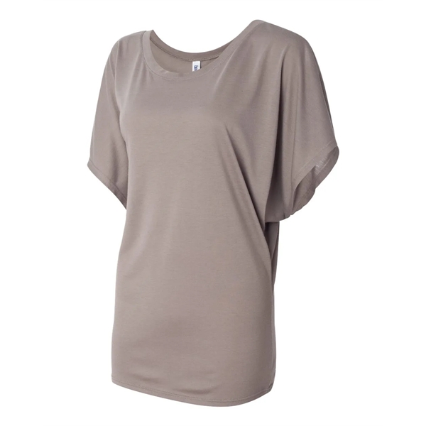 BELLA + CANVAS Women's Flowy Draped Dolman Tee - BELLA + CANVAS Women's Flowy Draped Dolman Tee - Image 23 of 75