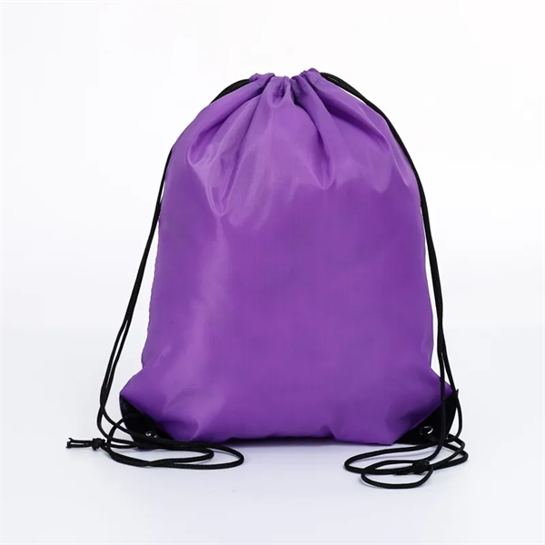 Waterproof Polyester Drawstring Bag - Waterproof Polyester Drawstring Bag - Image 9 of 18