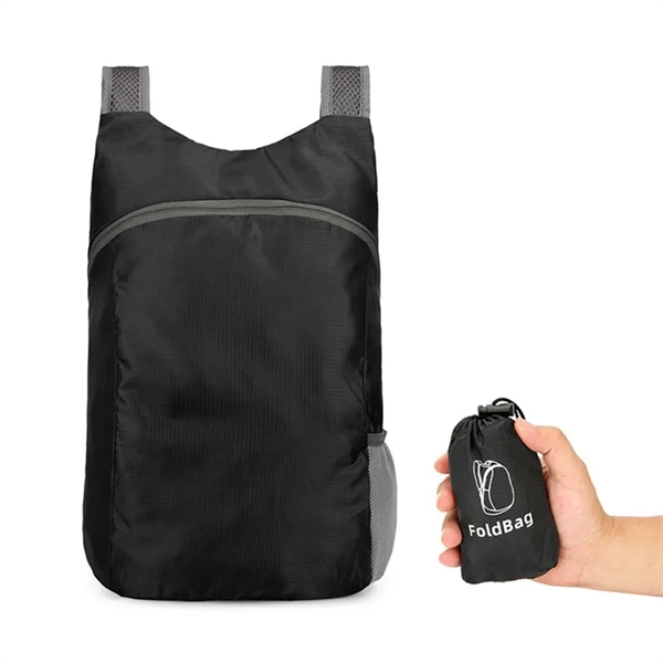 Outdoors Folding Waterproof Polyester Backpack - Outdoors Folding Waterproof Polyester Backpack - Image 4 of 10