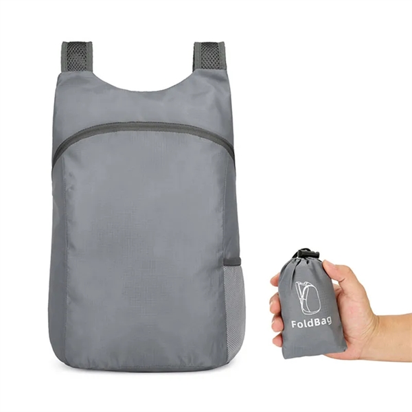 Outdoors Folding Waterproof Polyester Backpack - Outdoors Folding Waterproof Polyester Backpack - Image 5 of 10