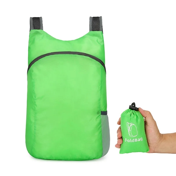 Outdoors Folding Waterproof Polyester Backpack - Outdoors Folding Waterproof Polyester Backpack - Image 8 of 10