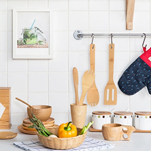 Wooden Bamboo Cooking Utensils Set - Wooden Bamboo Cooking Utensils Set - Image 3 of 3
