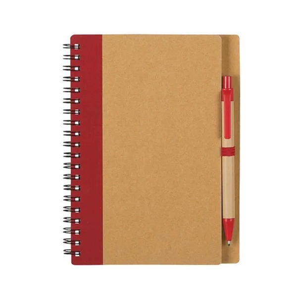 Eco Spiral Notebook with Pen - Eco Spiral Notebook with Pen - Image 5 of 6