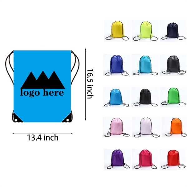 Multi-color 210D Polyester Bundle Pocket Drawstring Backpack - Multi-color 210D Polyester Bundle Pocket Drawstring Backpack - Image 0 of 1