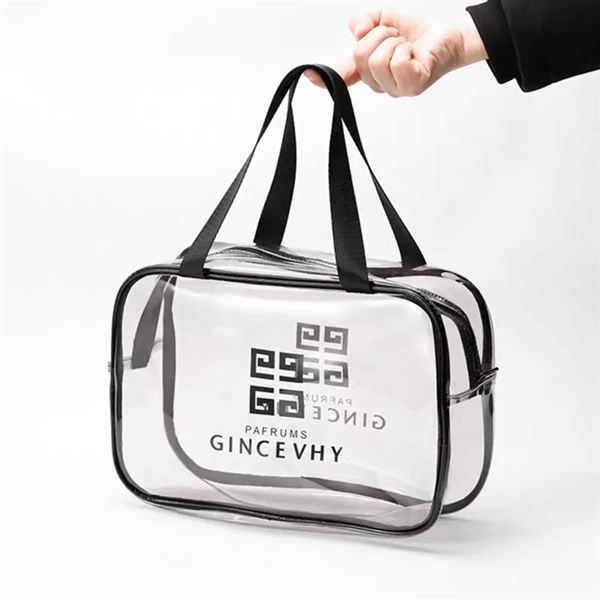 Crossbody Tote/Clear Messenger Cosmetic bag - Crossbody Tote/Clear Messenger Cosmetic bag - Image 1 of 2