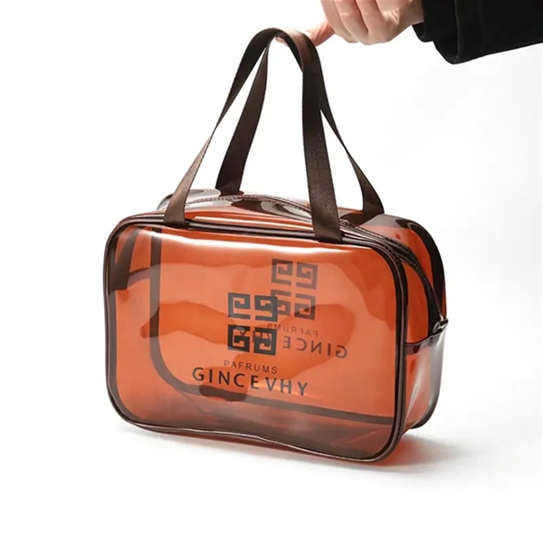 Crossbody Tote/Clear Messenger Cosmetic bag - Crossbody Tote/Clear Messenger Cosmetic bag - Image 2 of 2