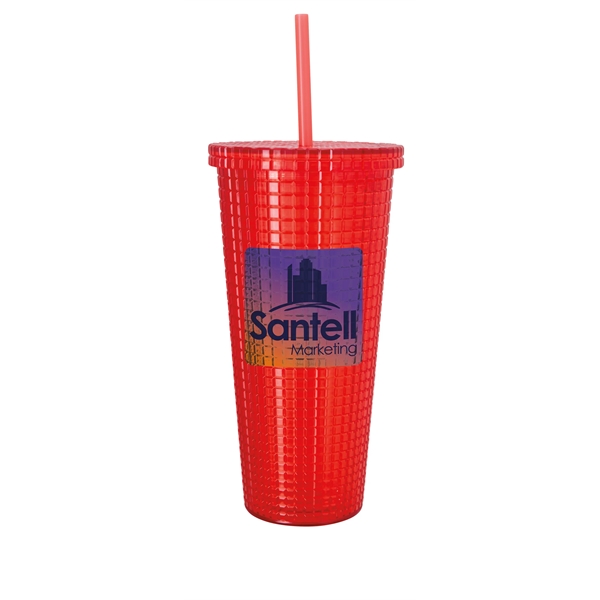 Square-Pattern Double-Wall Tumbler - 23 oz. - Square-Pattern Double-Wall Tumbler - 23 oz. - Image 5 of 11