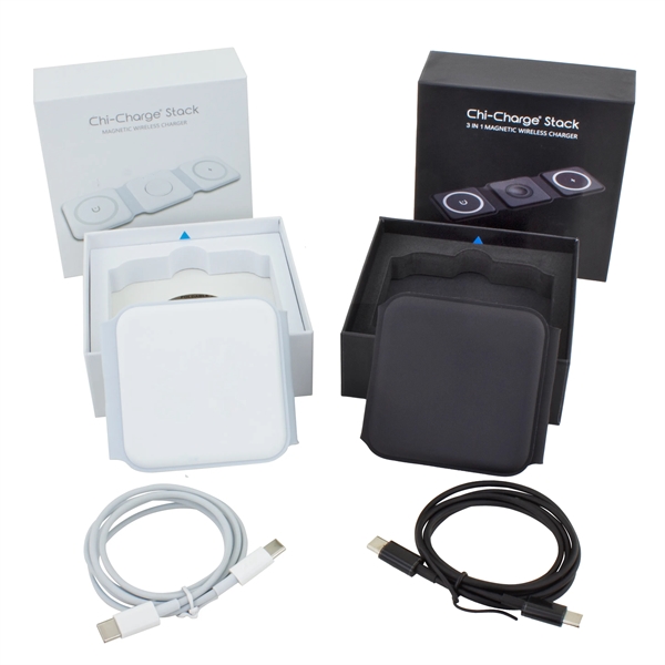 Chi-Charge Stack 3-in-1 Fast Charge Mat for Apple & Android - Chi-Charge Stack 3-in-1 Fast Charge Mat for Apple & Android - Image 12 of 32