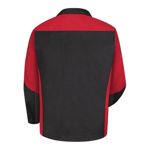 Red Kap Long Sleeve Automotive Crew Shirt - Red Kap Long Sleeve Automotive Crew Shirt - Image 8 of 18