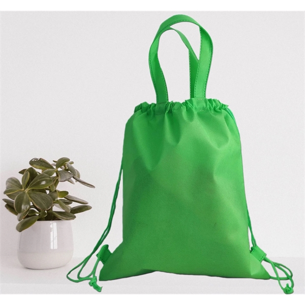 Nonwoven Drawstring Bag with Handles - Nonwoven Drawstring Bag with Handles - Image 1 of 4