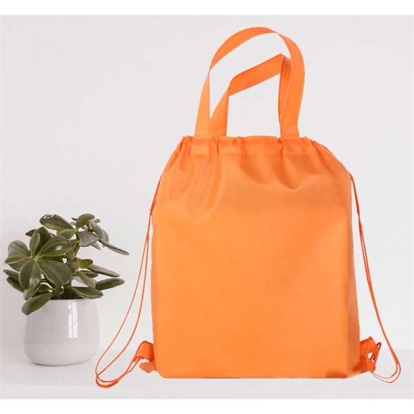 Nonwoven Drawstring Bag with Handles - Nonwoven Drawstring Bag with Handles - Image 2 of 4