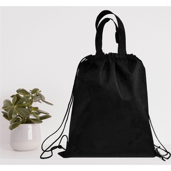 Nonwoven Drawstring Bag with Handles - Nonwoven Drawstring Bag with Handles - Image 4 of 4