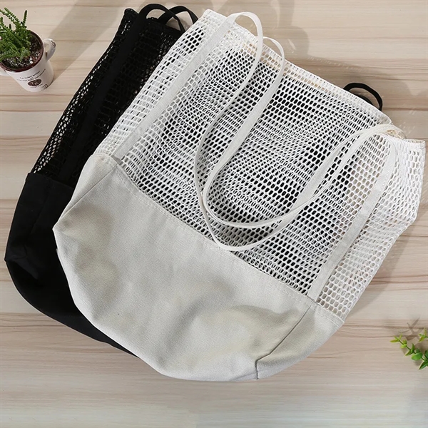 Sheer Mesh Tote Bag - Sheer Mesh Tote Bag - Image 1 of 3