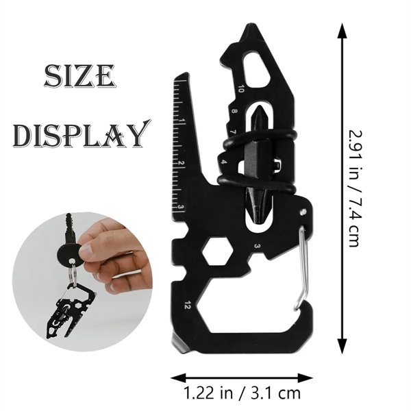 15 in 1 Tool Card Keychain - 15 in 1 Tool Card Keychain - Image 1 of 5