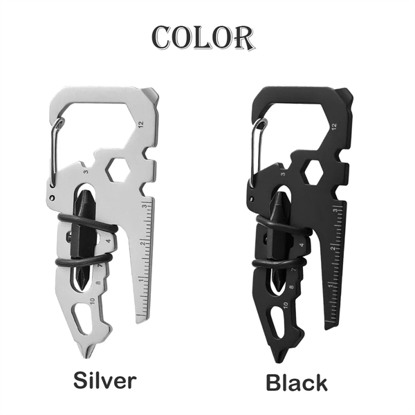 15 in 1 Tool Card Keychain - 15 in 1 Tool Card Keychain - Image 2 of 5