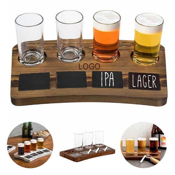 Vintage Beer Flight Serving Board - Vintage Beer Flight Serving Board - Image 0 of 5