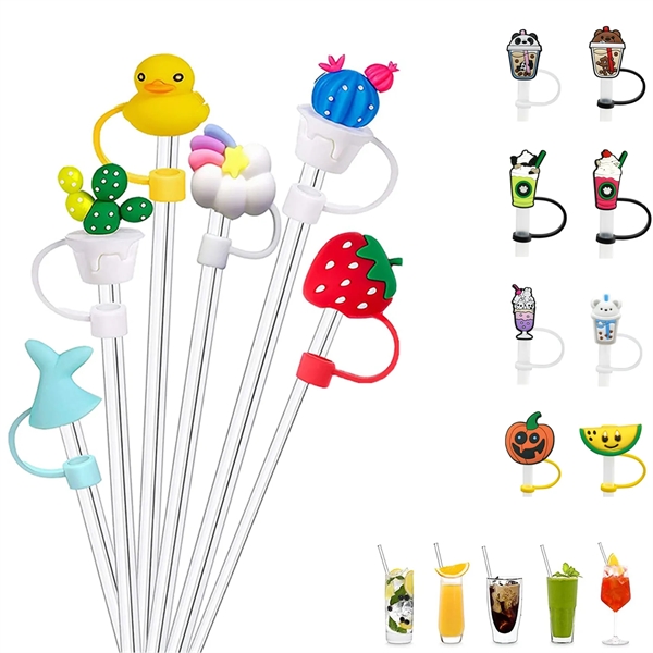 Silicone Straw Tips Cover - Silicone Straw Tips Cover - Image 0 of 12