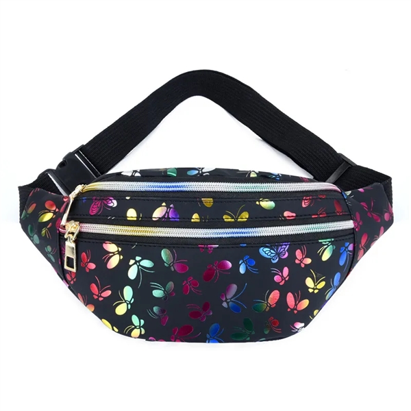 Dual Zippers Belt Bag - Dual Zippers Belt Bag - Image 0 of 4