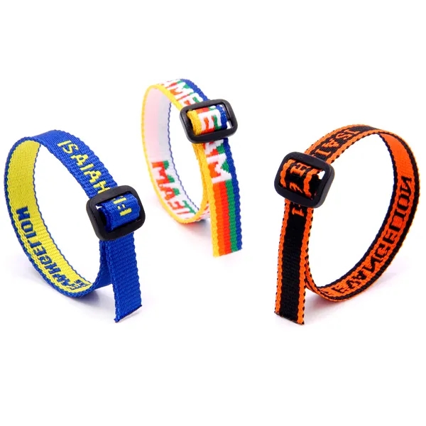 Custom Woven Fabric Wristbands for Events - Custom Woven Fabric Wristbands for Events - Image 2 of 6