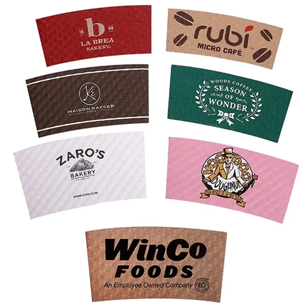 One or Full Color Coffee Cup Sleeves - One or Full Color Coffee Cup Sleeves - Image 0 of 2