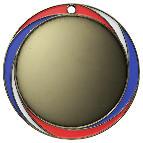 2 1/2" Vibraprint® Red, White & Blue Insert Medal - 2 1/2" Vibraprint® Red, White & Blue Insert Medal - Image 7 of 10