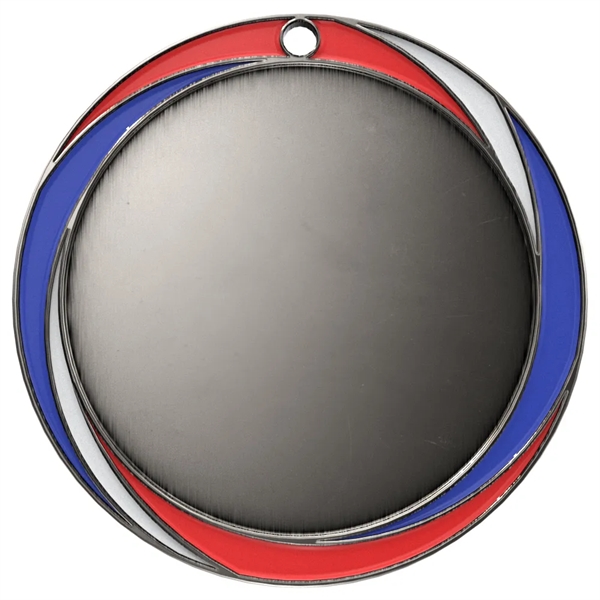 2 1/2" Vibraprint® Red, White & Blue Insert Medal - 2 1/2" Vibraprint® Red, White & Blue Insert Medal - Image 9 of 10