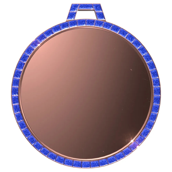 2 1/4" Express Vibraprint® Blue Glitter Insert Medal - 2 1/4" Express Vibraprint® Blue Glitter Insert Medal - Image 10 of 10