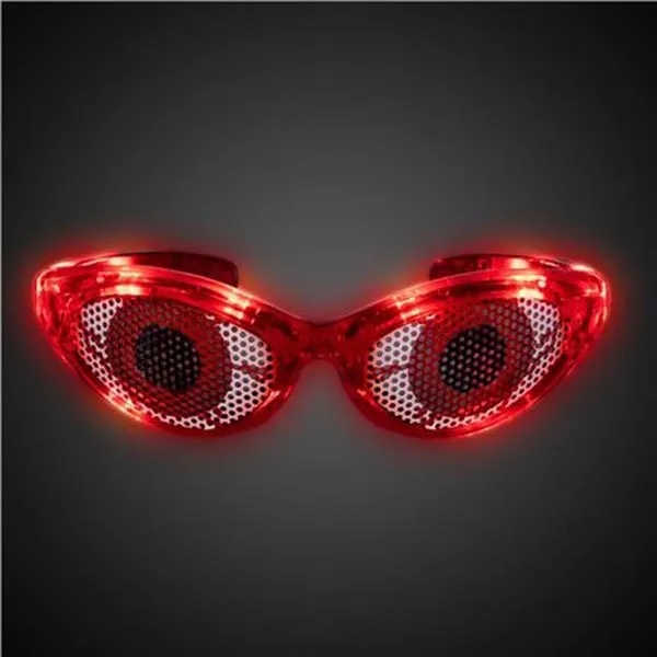 LED Red Eyes Novelty Sunglasses - LED Red Eyes Novelty Sunglasses - Image 0 of 0