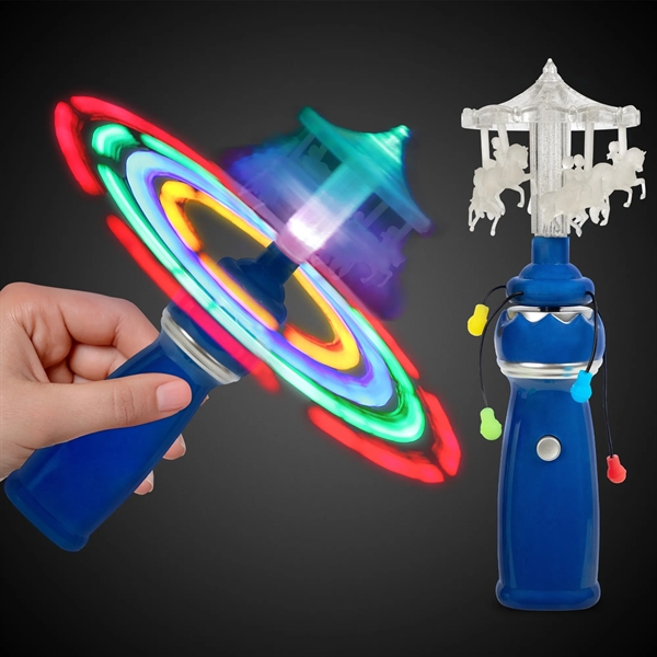 LED Merry Go Round Spinner Wand - LED Merry Go Round Spinner Wand - Image 0 of 6
